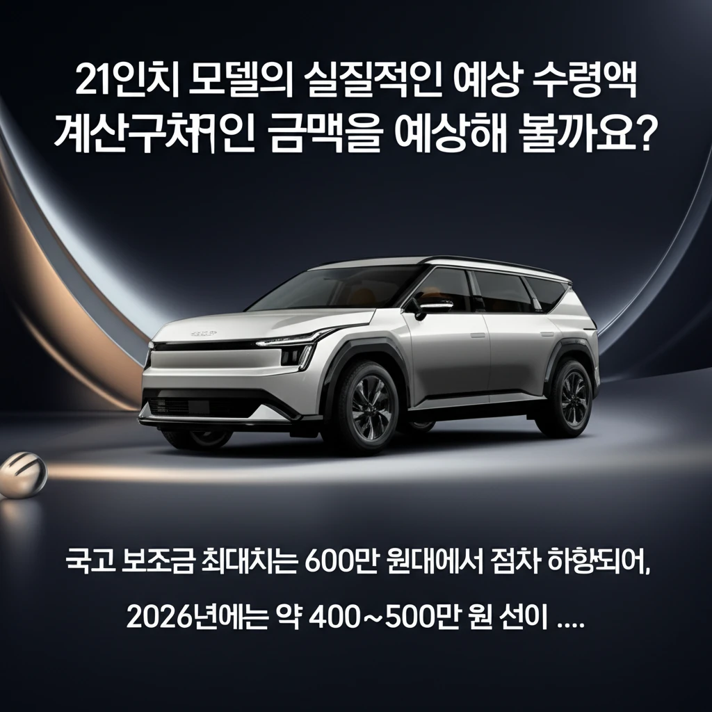 EV9 주행 및 보조금 분석 이미지