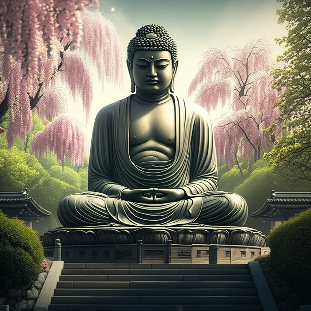 각원사 청동대불 전경