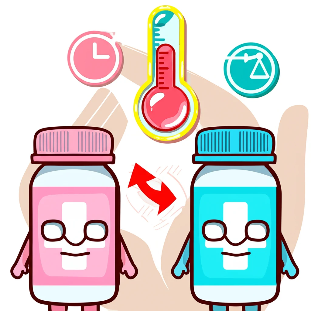 해열제 교차 복용 가이드 이미지