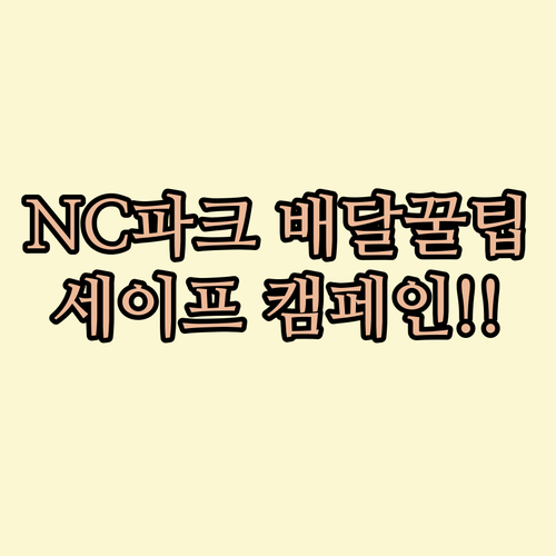 창원 NC파크 배달 음식 받는 법과 KBO 세이프 캠페인 안내
