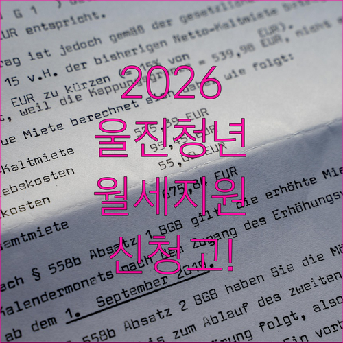 2026 울진군 청년 월세 지원 신청 자격 및 지급일 정리