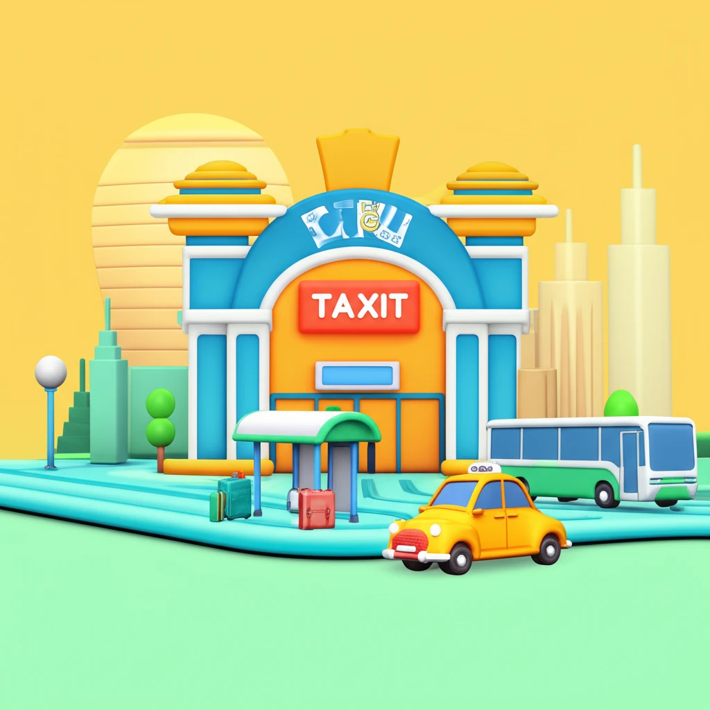 남원역 외부 전경 및 교통 안내